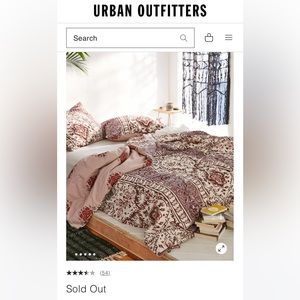UO Reversible Duvet Cover & Pillow Cases